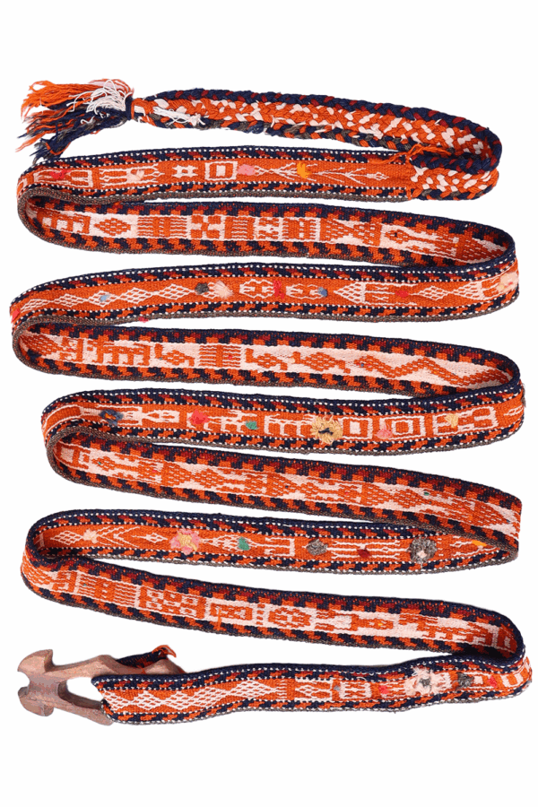 Banda o malband Qashqai semi antigua, Irán. 600x6 cms