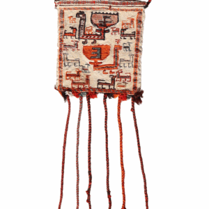 Bolsa o chanteh Qashqai semi antigua, Irán. 29x26 cms