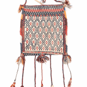 Bolsa o chanteh semi antigua Qashqai, Irán. 40x35 cms
