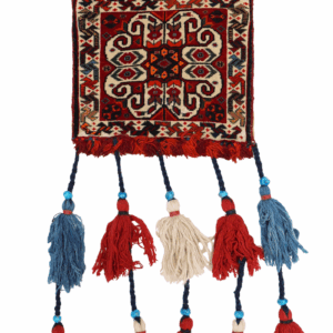 Bolsa o chanteh Qashqai vintage, Irán. 29x24 cms