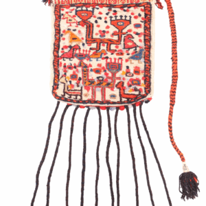 Bolsa o chanteh semi antigua Qashqai, Irán. 36x33 cms