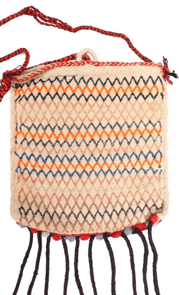 Semi-antique Qashqai bag or chanteh from Iran. 36x33 cms - Image 5