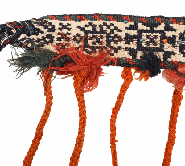 Antique Qashqai horse band from Iran. 42x6 cms - Image 5