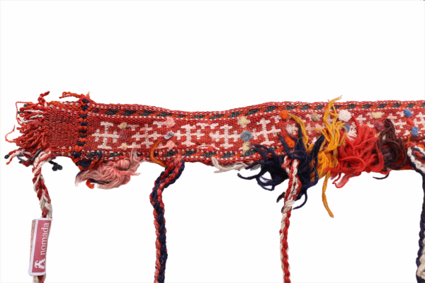 Banda semi antigua Qashqai para caballo o camello, Irán. 46x6 cms - Imagen 3