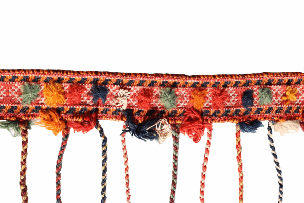 Banda semi antigua Qashqai para caballo o camello, Irán. 88x5 cms - Imagen 3