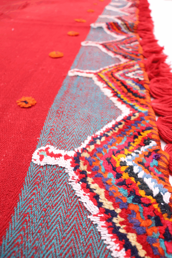 Vintage Qashqai horse blanket or jol from Iran. 183x123 cms - Image 3
