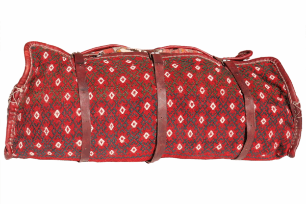 Vintage Qashqai suitcase or mafrash from Iran. 44x95x26 cms - Image 3