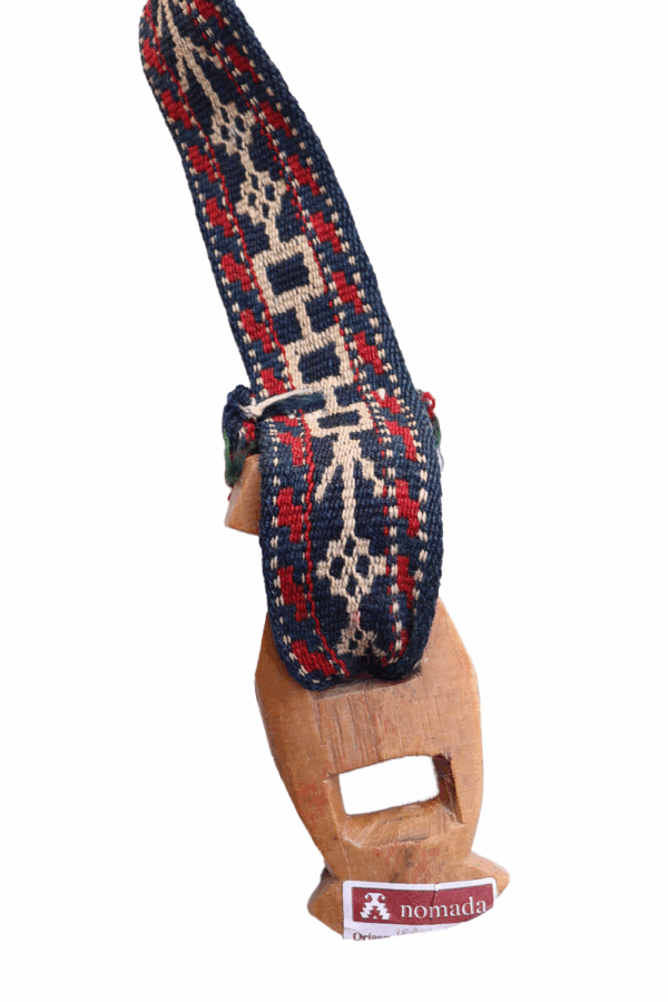 Antique Qashqai band or malband from Iran. 520x6 cms - Image 4