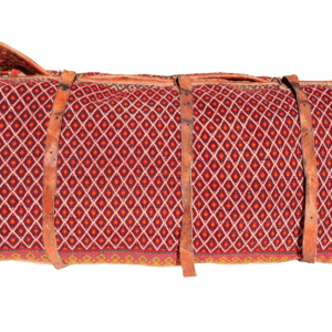 Maleta o mafrash vintage Qashqai, Irán. 43x102x40 cms