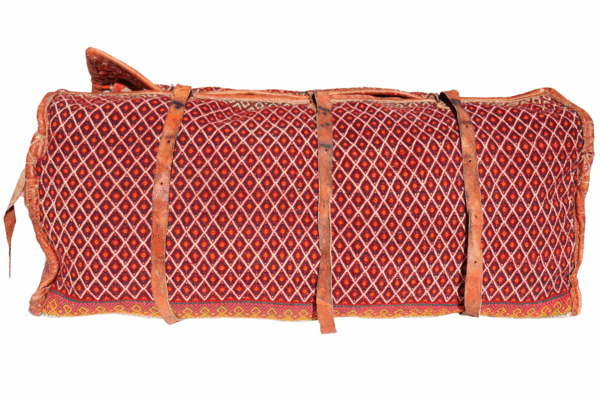 Vintage Qashqai suitcase or mafrash from Iran. 43x102x40 cms