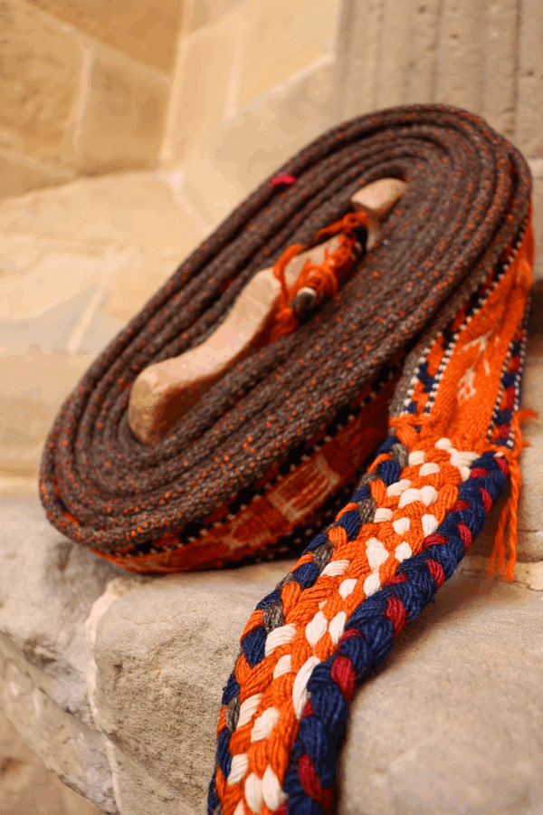 Banda o malband Qashqai semi antigua, Irán. 600x6 cms - Imagen 5