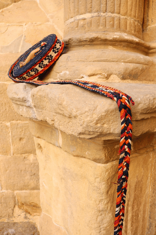 Antique Qashqai band or malband from Iran. 560x5 cms - Image 5