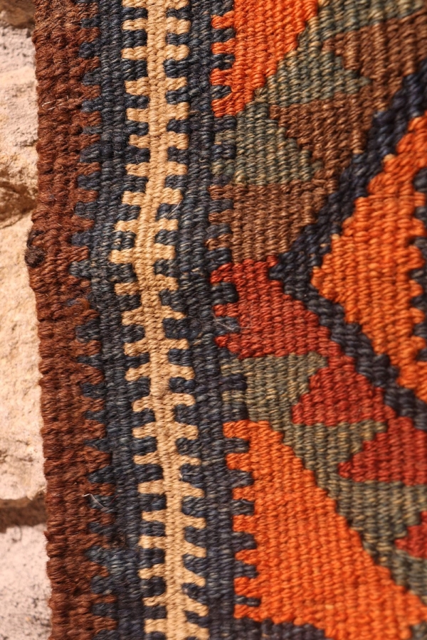 Antique Kurdish bag or chanteh from Iran. 50x33 cms - Image 6