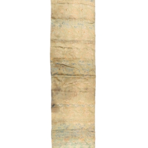 Antique Edo Period Uchishiki silk textile for shrine from Japan. 157x32 cms