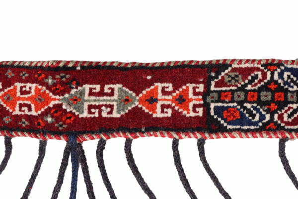 Banda semi antigua para caballo Qashqai, Irán. 86x7 cms - Imagen 3