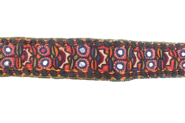 Bordado antiguo Baluch, Afganistán. 65x4'5cms - Imagen 4