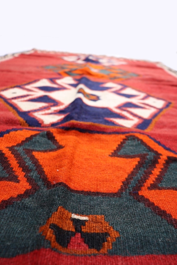 Vintage Qashqai kilim from Iran. 252x138 cms - Image 5