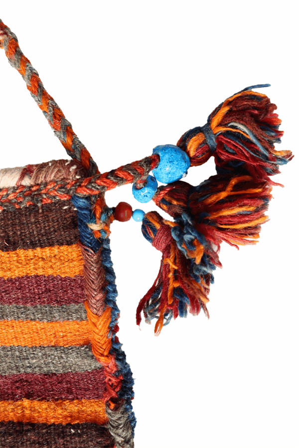 Semi-antique salt bag or namakdan Qashqai from Iran. 58x41 cms - Image 6