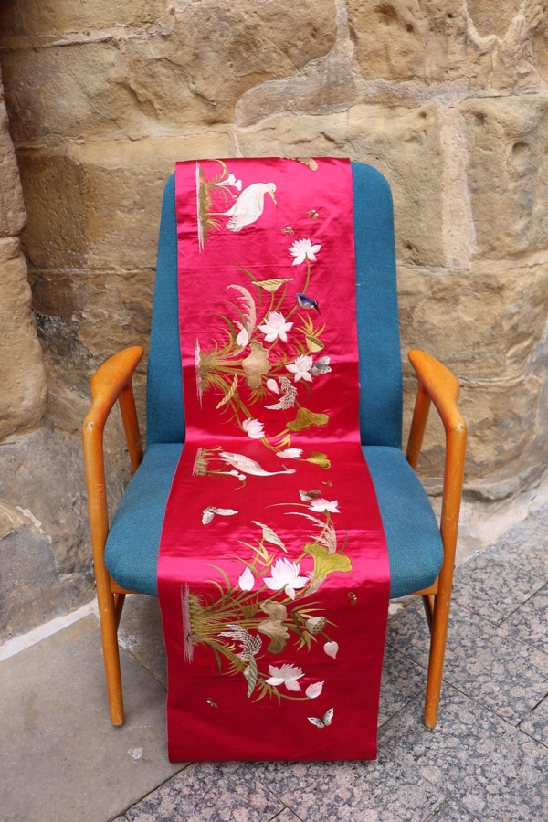 Semi-antique Obi or belt  from Japan. 213x36 cms - Image 2