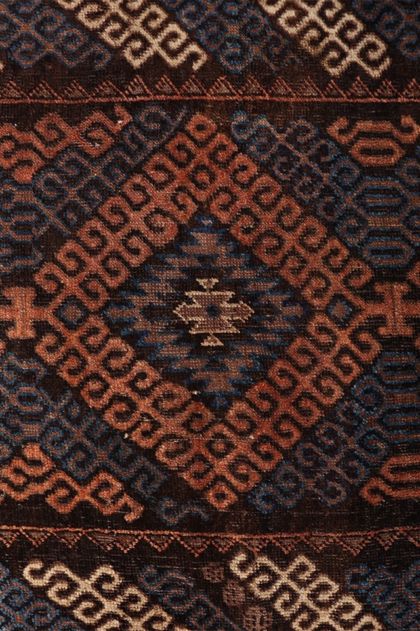 Alfombra antigua Mushwani Baluch, Afganistán. 147x85 cms - Imagen 4