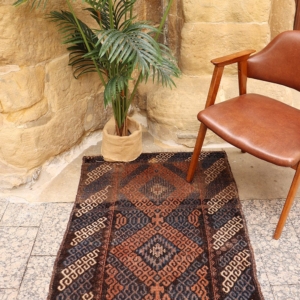 Antique Mushwani Baluch rug from Afghanistan. 147x85 cms