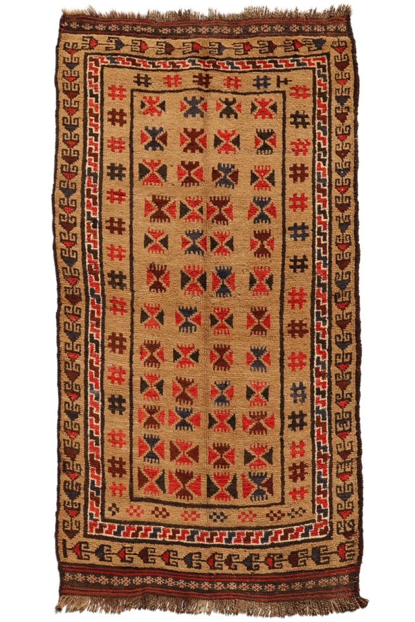 Vintage Baluch rug from Afghanistan. 197x98 cms - Image 2