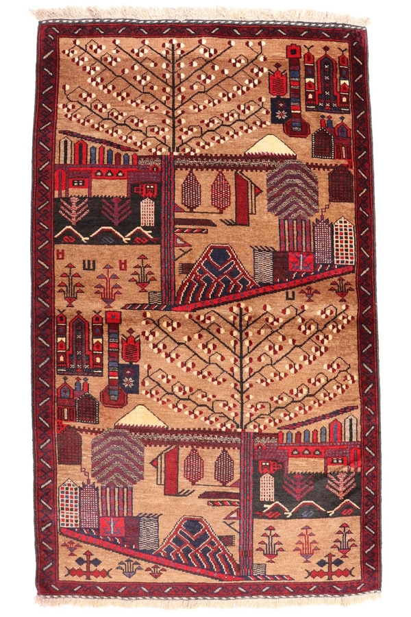 Alfombra vintage Baluch, Afganistán. 146x88 cms - Imagen 2