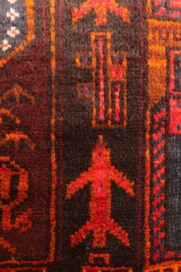 Vintage Baluch War rug from Afghanistan. 128x78 cms - Image 3