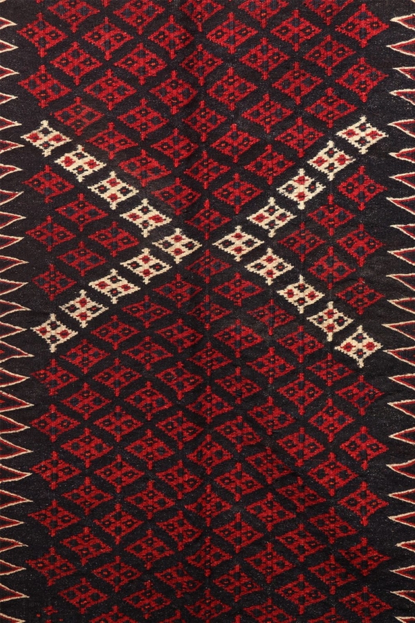 Antique Luri Bakhtiari kilim from Iran. 405x162 cms - Image 4
