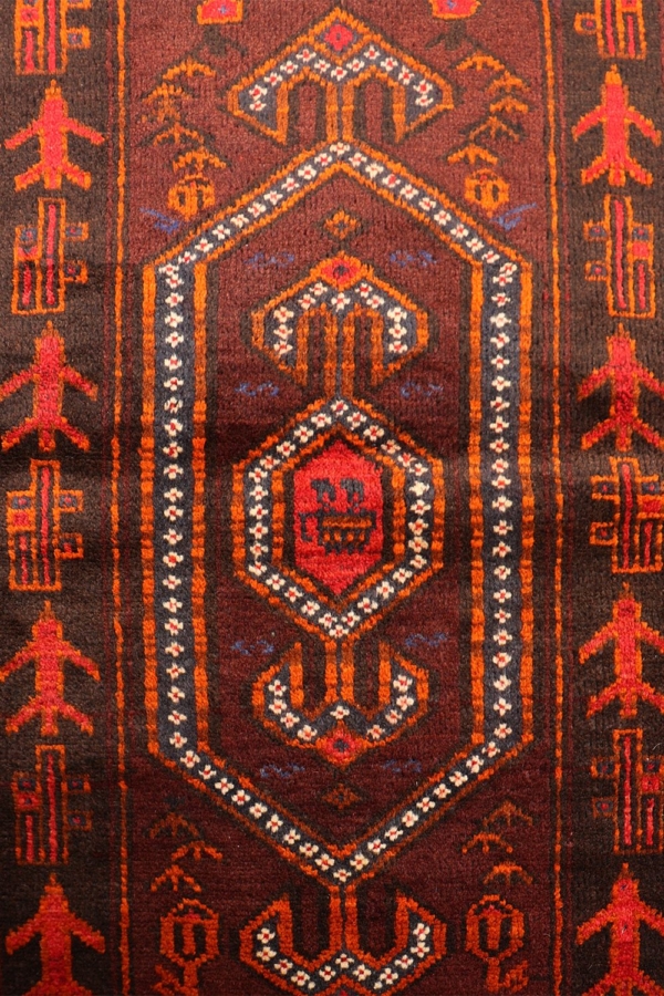 Vintage Baluch War rug from Afghanistan. 128x78 cms - Image 4