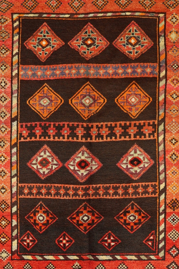 Alfombra semi antigua Baluch, Afganistán. 172x126 cms - Imagen 2