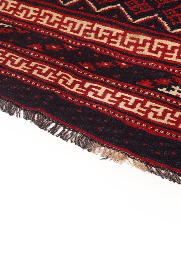 Antique Luri Bakhtiari kilim from Iran. 405x162 cms - Image 6
