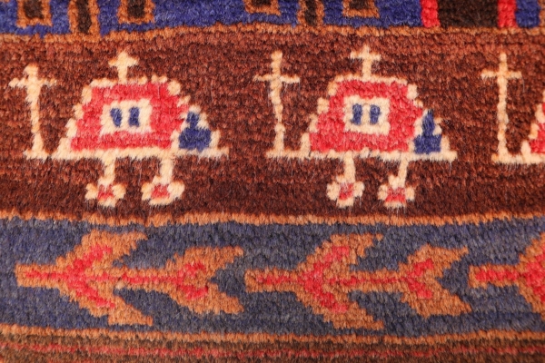 Vintage Baluch War rug from Afghanistan. 141x87 cms - Image 5