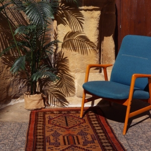 Semi-antique Kohistan Baluch rug from Afghanistan. 150x85 cms