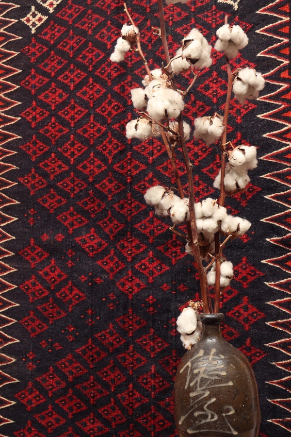 Antique Luri Bakhtiari kilim from Iran. 405x162 cms - Image 3