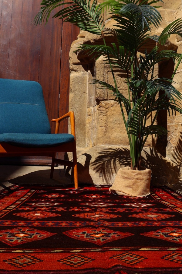 Alfombra semi antigua Baluch, Afganistán. 172x126 cms - Imagen 3