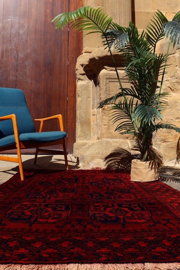 Alfombra antigua Ersari Turcomana, Afganistán. 187x133 cms - Imagen 4
