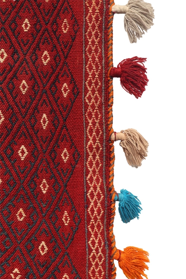 Kilim semi antiguo Qashqai, Irán. 255x126 cms - Imagen 7