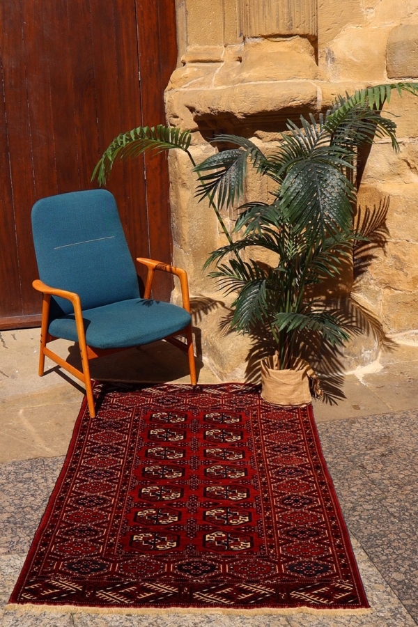 Antique Muri Turkman rug from Turkmenistan. 172x108 cms - Image 3