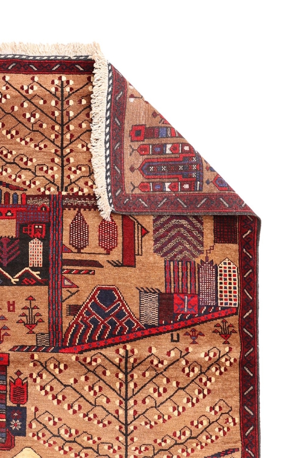 Alfombra vintage Baluch, Afganistán. 146x88 cms - Imagen 8