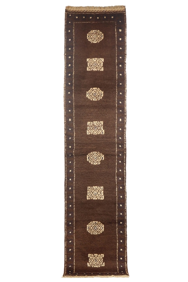 Semi-antique Baluch rug from Afghanistan. 308×68 cms - Image 2