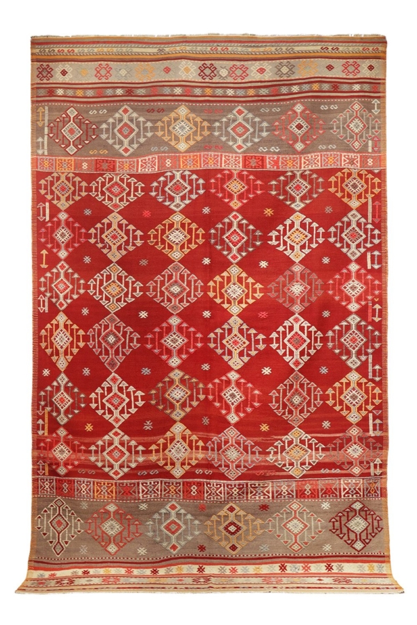 Kilim semi antiguo de Dursunbey, Turquía. 311x190 cms - Imagen 2