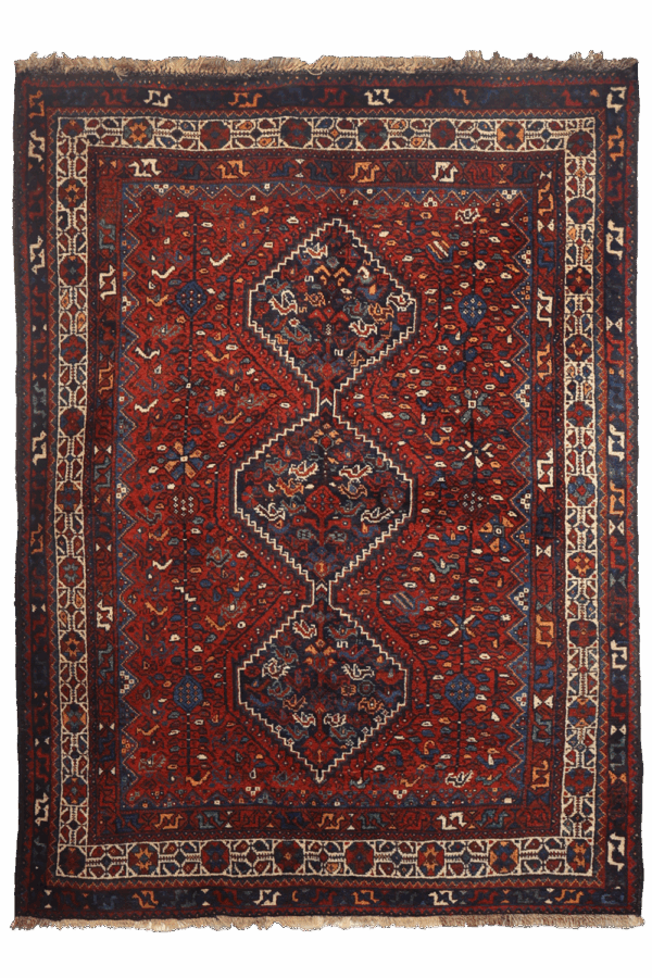 Antique Arab Laberduni rug from Iran. 212x158 cms - Image 2