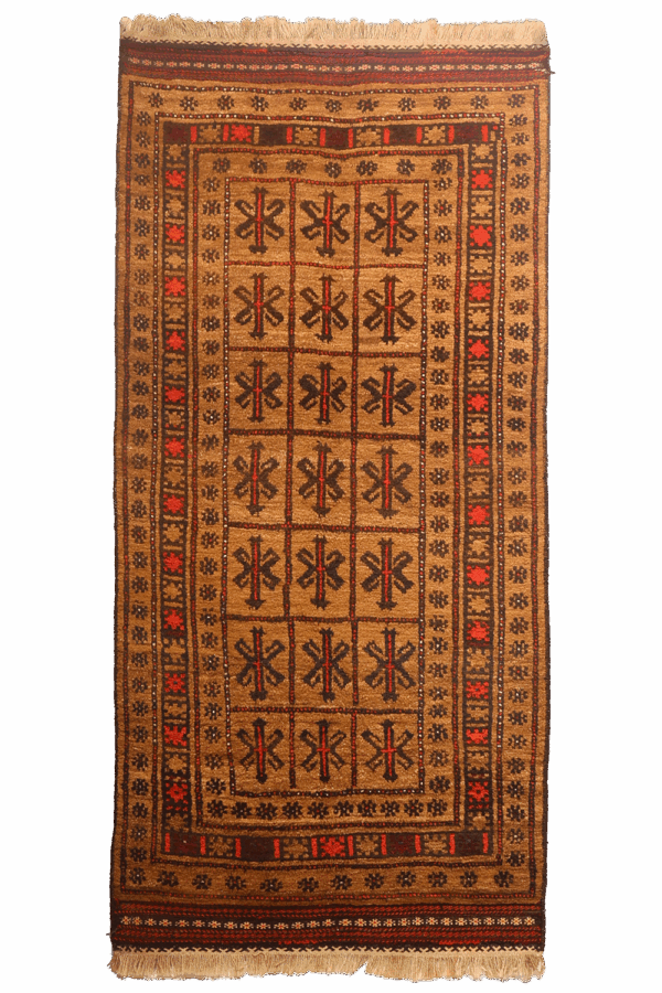 Alfombra semi antigua Baluch, Afganistán. 230x114 cms - Imagen 2
