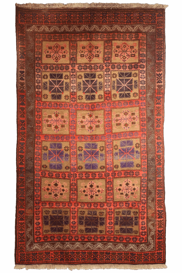 Alfombra semi antigua Baluch, Afganistán. 264x159 cms - Imagen 2