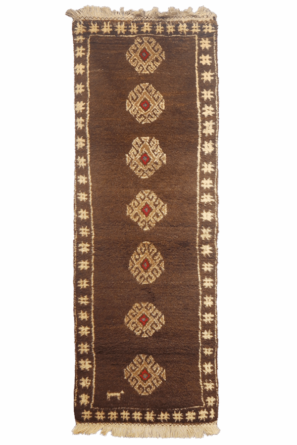 Semi-antique Baluch rug from Afghanistan. 195×70 cms - Image 2