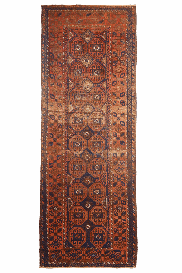 Antique Sistan Serkhat Baluch rug from Afghanistan. 267×105 cms - Image 2