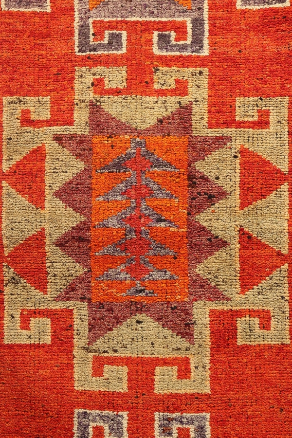 Alfombra vintage Herki Kurda, Irak. 354×97 cms - Imagen 3
