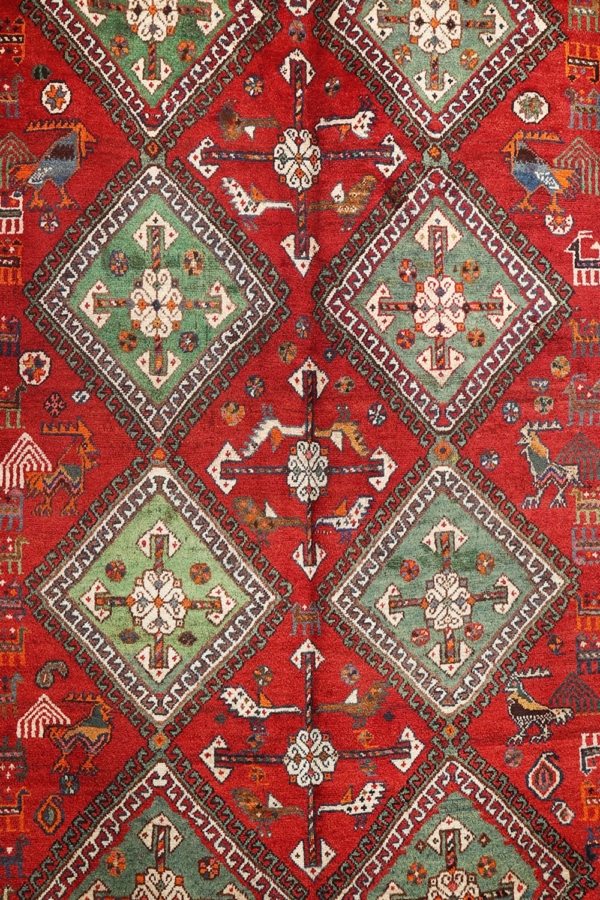 Semi-antique Shekarlu Qashqai rug from Iran. 290x163 cms - Image 3