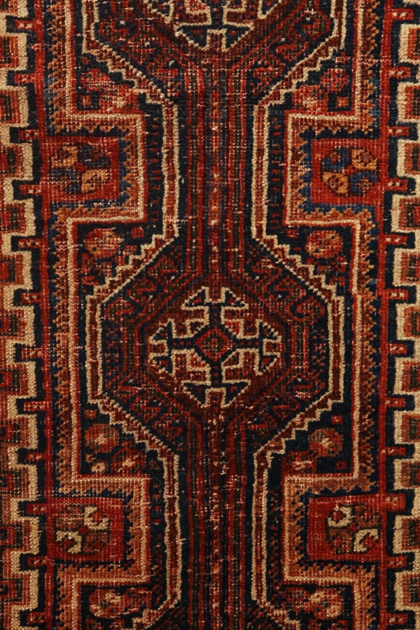 Alfombra antigua árabe, Irán. 263x100 cms - Imagen 3